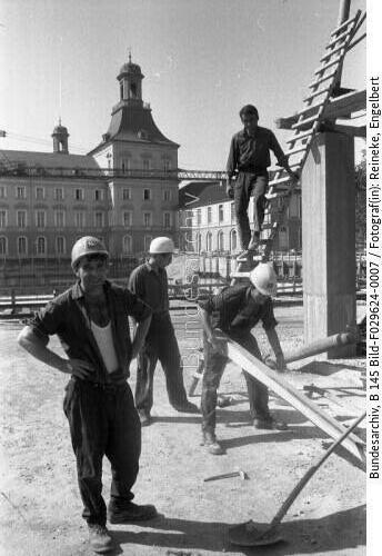 Bonn, Baustelle, Gastarbeiter