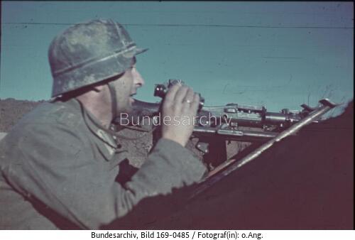 Russland, Stalingrad, MG-Schütze