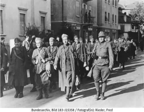 Bozen, entwaffnete Badoglio-Einheiten