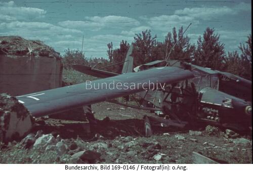 Russland, Fieseler Fi 156 "Storch", Absturz
