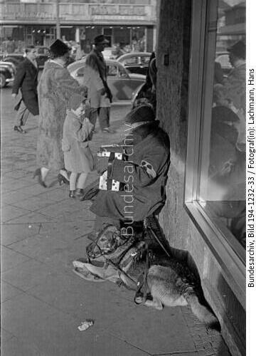 Düsseldorf, blinder Bettler