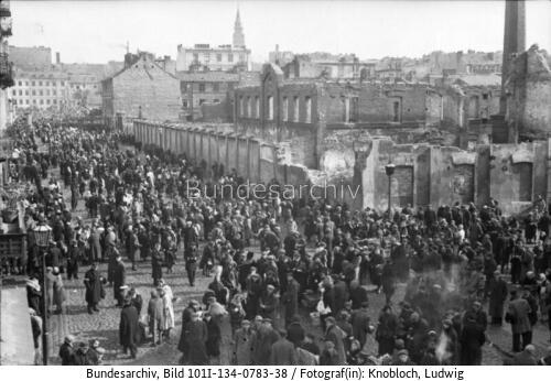 Polen, Ghetto Warschau, Straßenszene