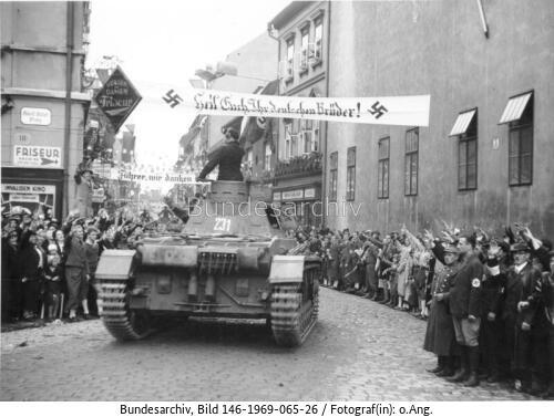 Anschluss sudetendeutscher Gebiete
