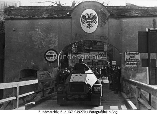 Anschluss Österreich, Schärding, Spähpanzer