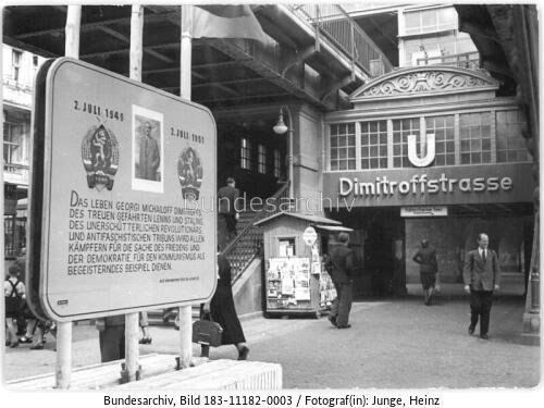 Berlin, U-Bahnhof Dimitroffstraße