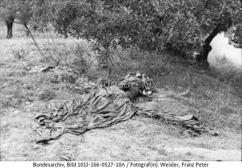 Kreta, toter Fallschirmjäger