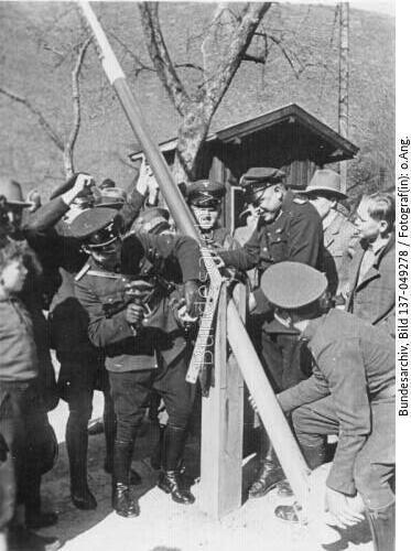 Anschluss Österreich, Schlagbaum-Abriss