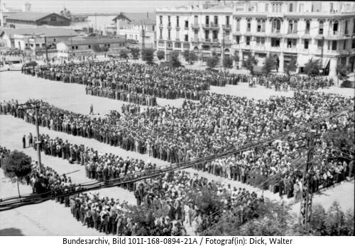 Griechenland, Saloniki, Erfassung von Juden