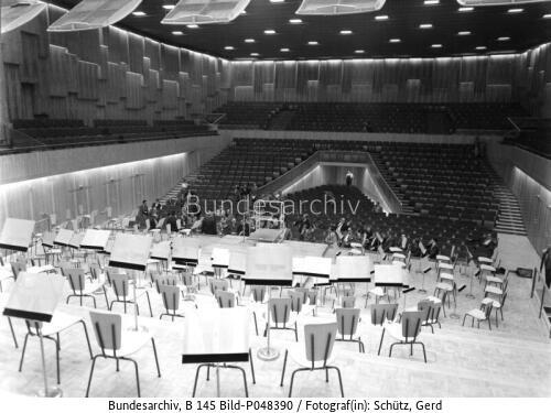 Berlin, Sendesaal des SFB in der Masurenallee