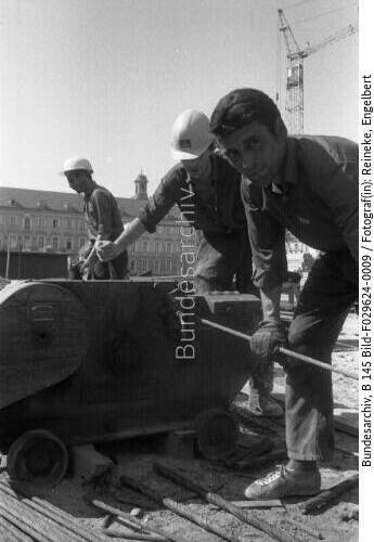 Bonn, Baustelle, Gastarbeiter