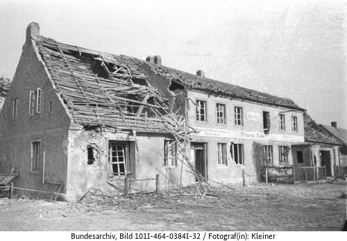 Nemmersdorf (Ostpreußen), zerstörte Gebäude