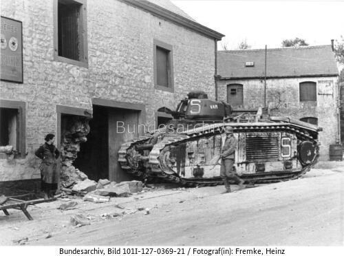 Belgien, französischer Panzer Char B1