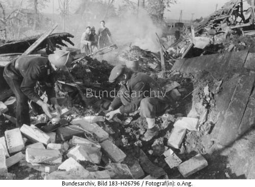 Hamburg, Zerstörungen nach britischem Luftangriff