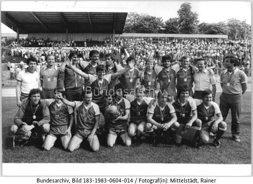 FDGB-Pokal, Endspiel 1. FC Magdeburg, Mannschaftsfoto