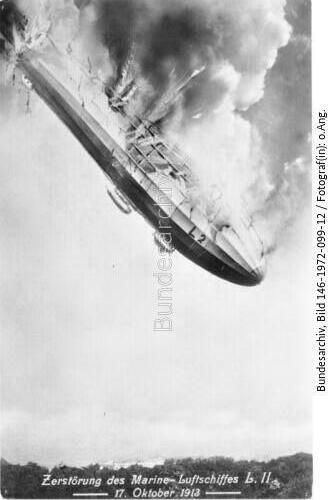 Berlin, Zeppelin LZ 18, Absturz