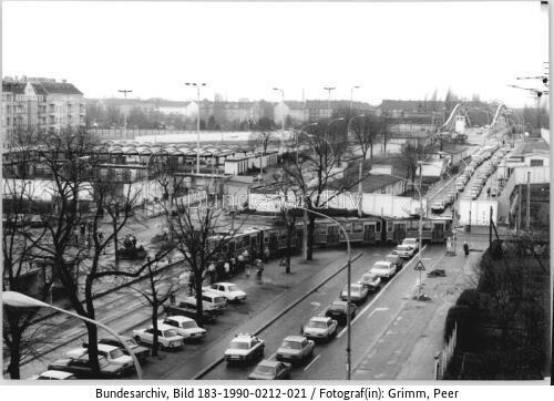 Berlin, Bornholmer Brücke, Straßenbahn