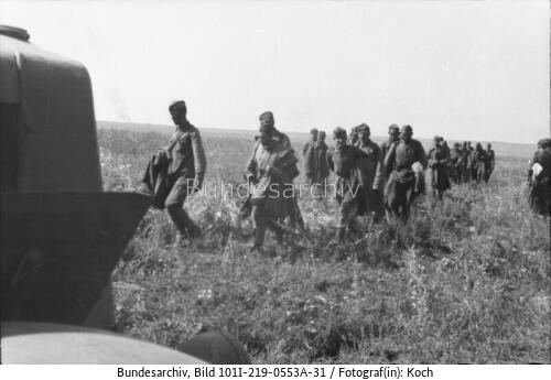 Russland, bei Pokrowka, russische Kriegsgefangene