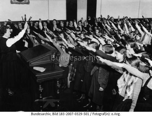 Berlin, Reichsgründungsfeier, Schulklasse