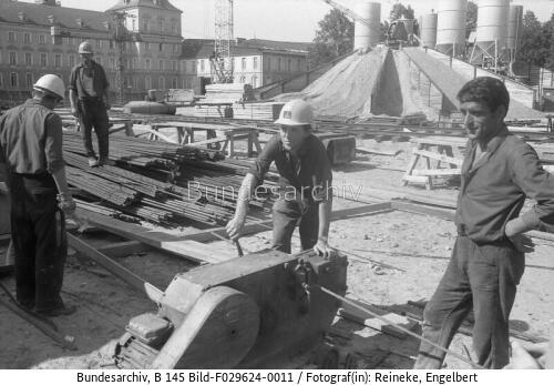 Bonn, Baustelle, Gastarbeiter