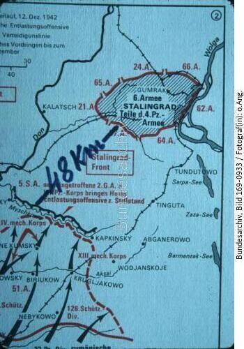 Russland, Kampf um Stalingrad, Karte
