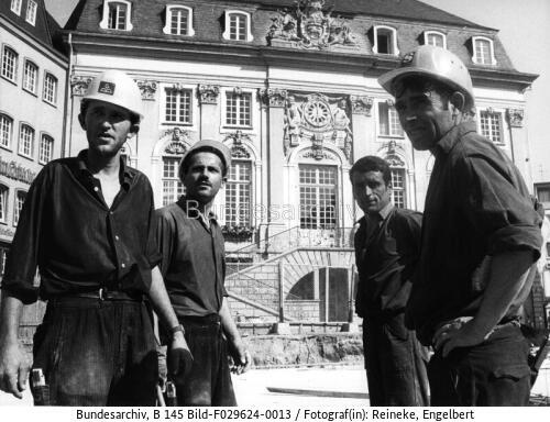 Bonn, Baustelle, Gastarbeiter
