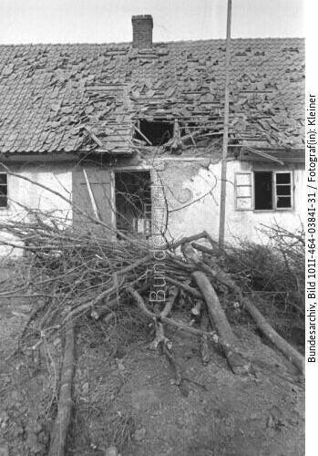 Nemmersdorf (Ostpreußen), zerstörte Gebäude