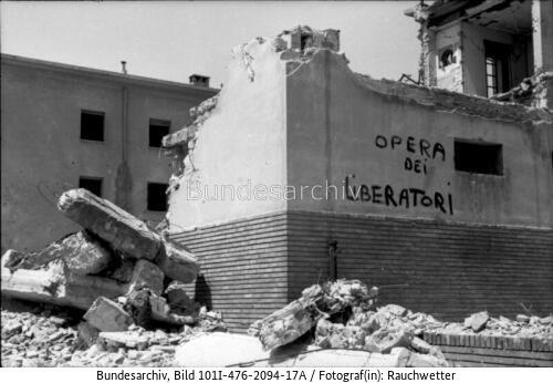 Rom, zerstörtes Gebäude