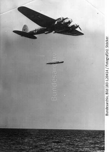 Torpedoangriff mit Heinkel He 111