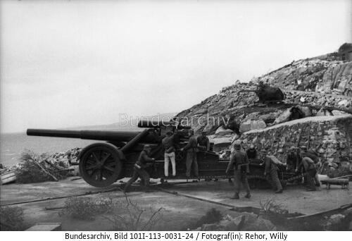 Nordeuropa, Küstenbatterie, Mörser