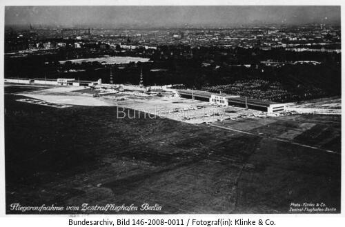 Berlin, Zentralflughafen, Luftaufnahme