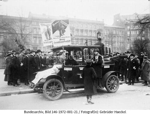 Berlin, SPD-Wahlpropaganda