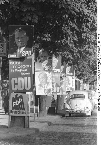 Bonn (?), Bundestagswahl, Wahlplakate