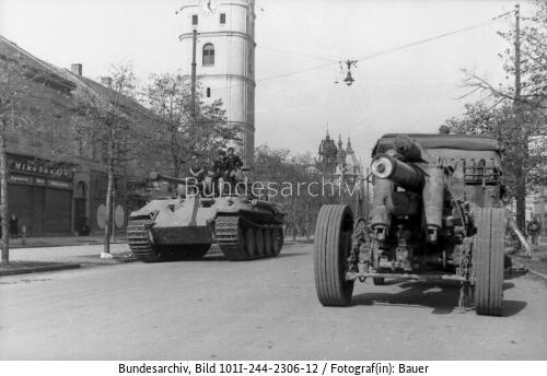 Ungarn, Debrecen, Rückzug, Panzer V Panther