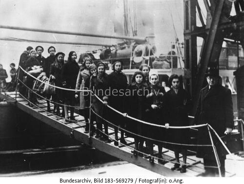 London, Ankunft jüdische Flüchtlinge