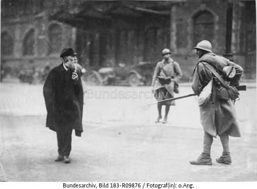 Ruhrkampf, Alter Mann, französischer Soldat