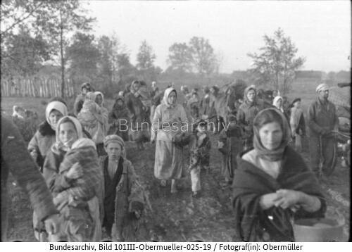 Russland, Zivilisten auf der Flucht