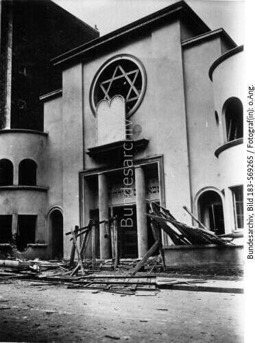 Paris, zerstörte Synagoge