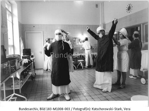 Berlin, Charité, Frauenklinik, Operation