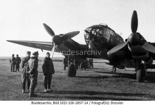 Russland, Piloten, Heinkel He 111