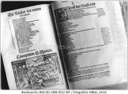 Dresden, Bibeldruck von Hans Lufft
