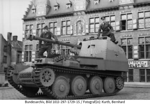 Belgien, Eeklo, Panzerjäger "Marder III"