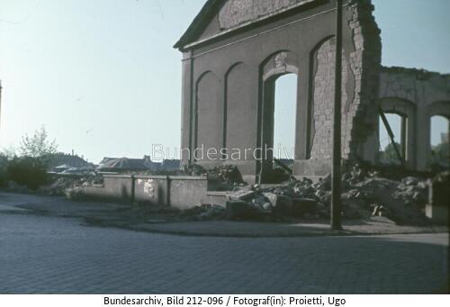 Dresden, Schützenkaserne, Ruinen