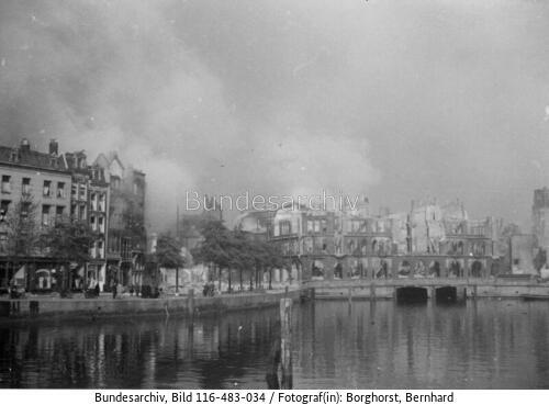 Rotterdam, Zerstörungen nach Bombardierung
