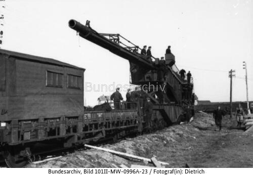Frankreich, Eisenbahngeschütz