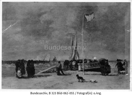 Boudin, Sur la Jetée. Am Meeresufer
