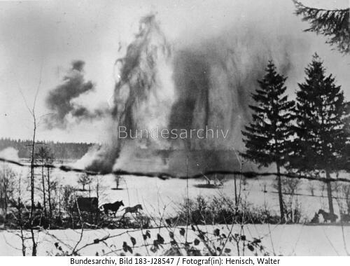 Ardennenoffensive, St.Vith, Bombenexplosion