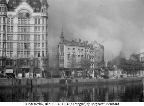 Rotterdam, Zerstörungen nach Bombardierung