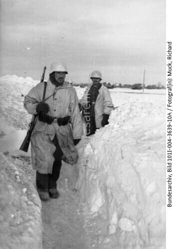 Russland, Kessel von Cholm, Soldaten im Schnee