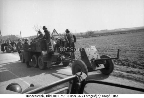 Dänemark, deutsche Besetzung, LKW, Pak