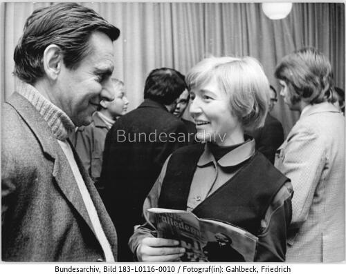 Leipzig, Kino "Capitel", Schauspieler und Pionierleiterin